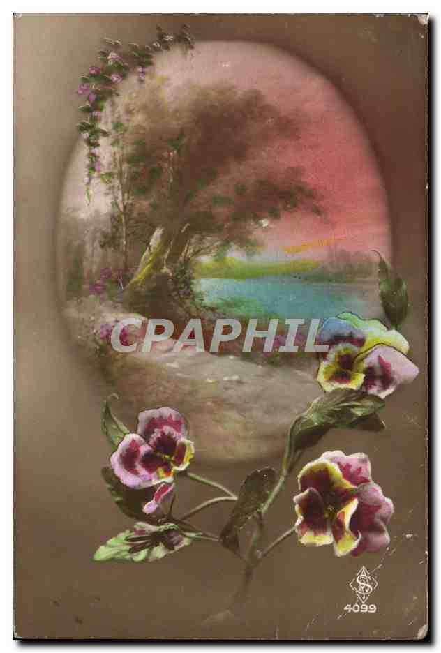 CPA Fantaisie Fleurs