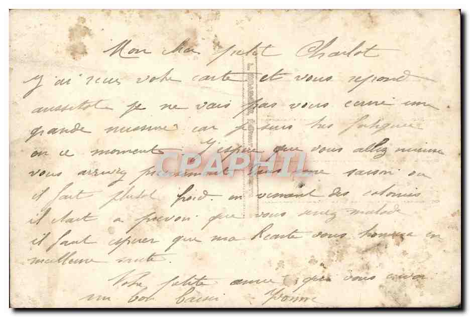 CPA Fantaisie Fleurs — Verso