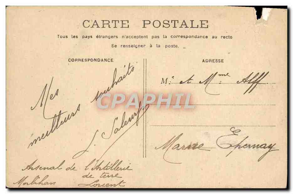 CPA Fantaisie Femme Bonne annee Fleurs — Verso