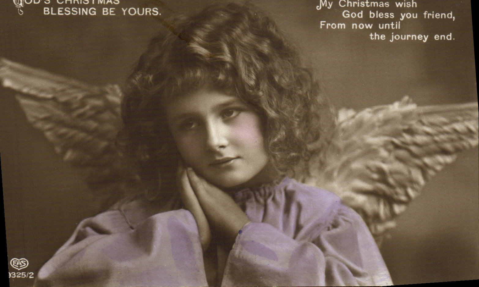 CPA Fantaisie Ange Noel