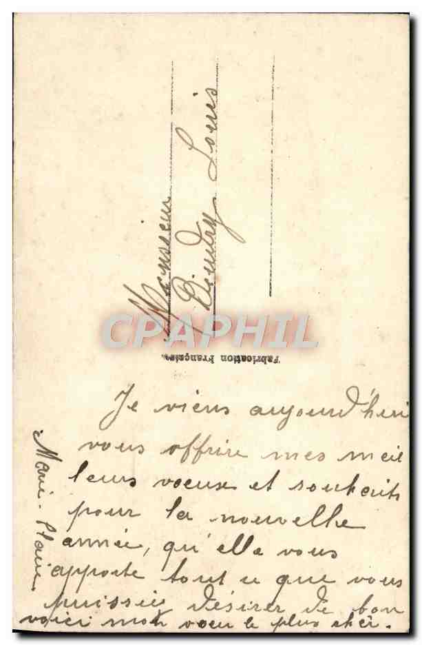 CPA Fantaisie Femme  — Verso