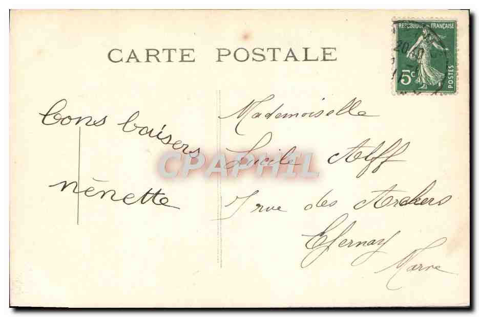 CPA Fantaisie Enfant — Verso