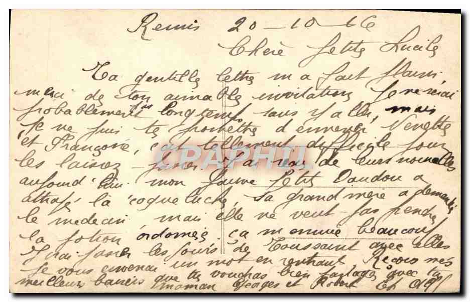 CPA Fantaisie Enfant — Rückseite