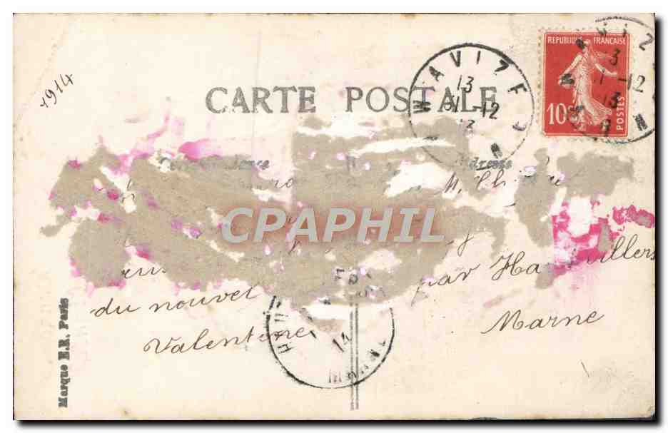 CPA Fantaisie Enfant — Rückseite