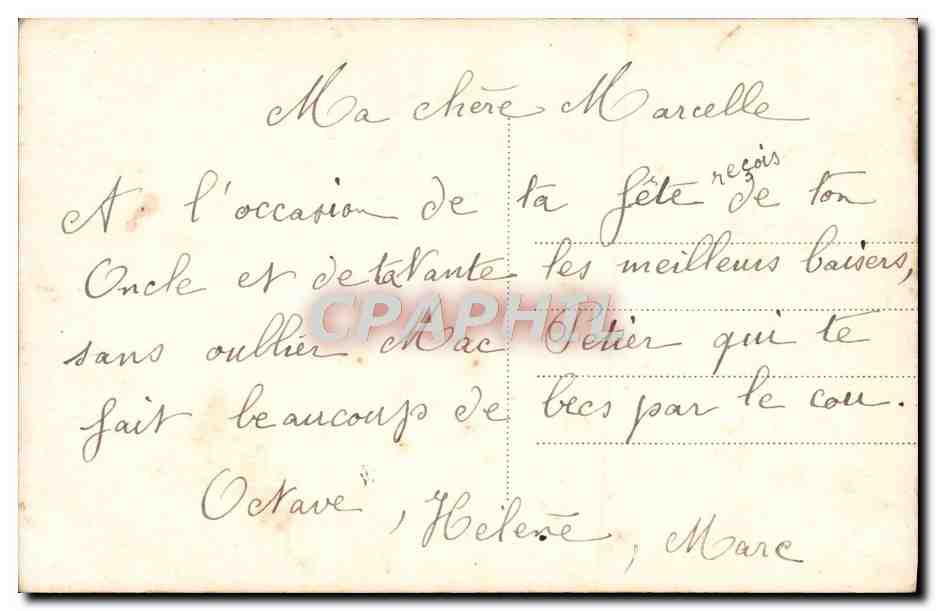 CPA Fantaisie Enfant — Rückseite