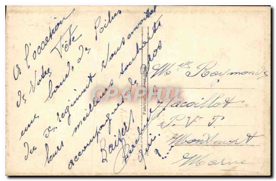 Jeune femme avec bouquet de roses — Bonne Fête — Regina, n°29 — Verso