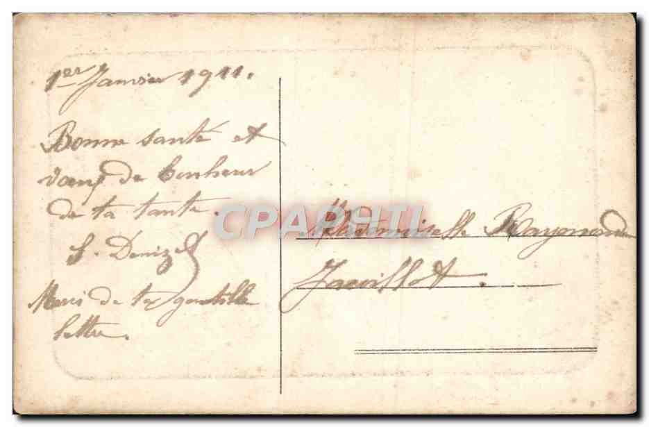 CPA Fantaisie Femme Enfant — Verso