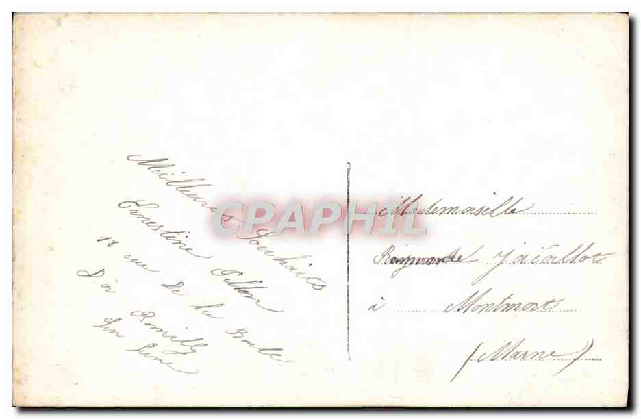 CPA Fantaisie Homme  — Rückseite