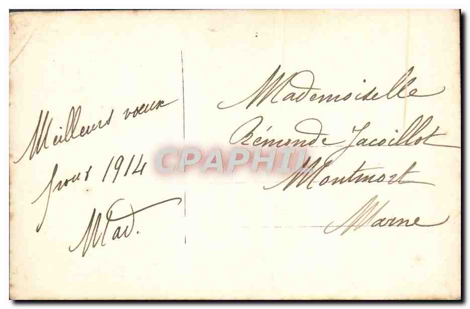 CPA Fantaisie Femme  — Verso