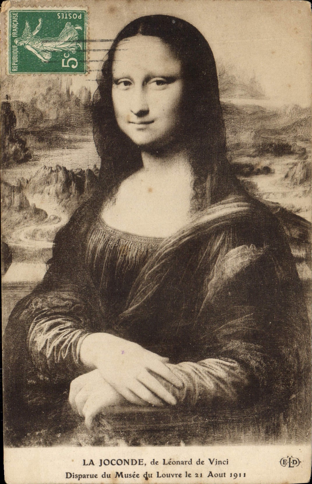 CPA La Joconde Leonard de Vinci Musee du Louvre Paris 