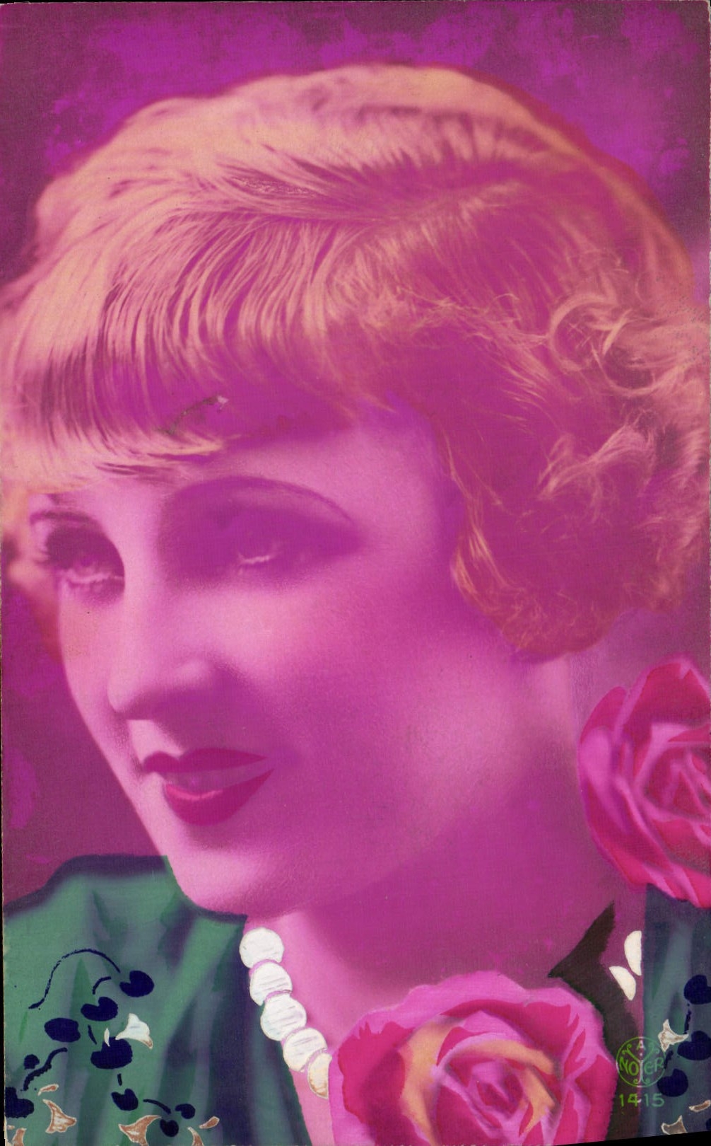 Jeune femme à la rose — édition Kojer n°1415