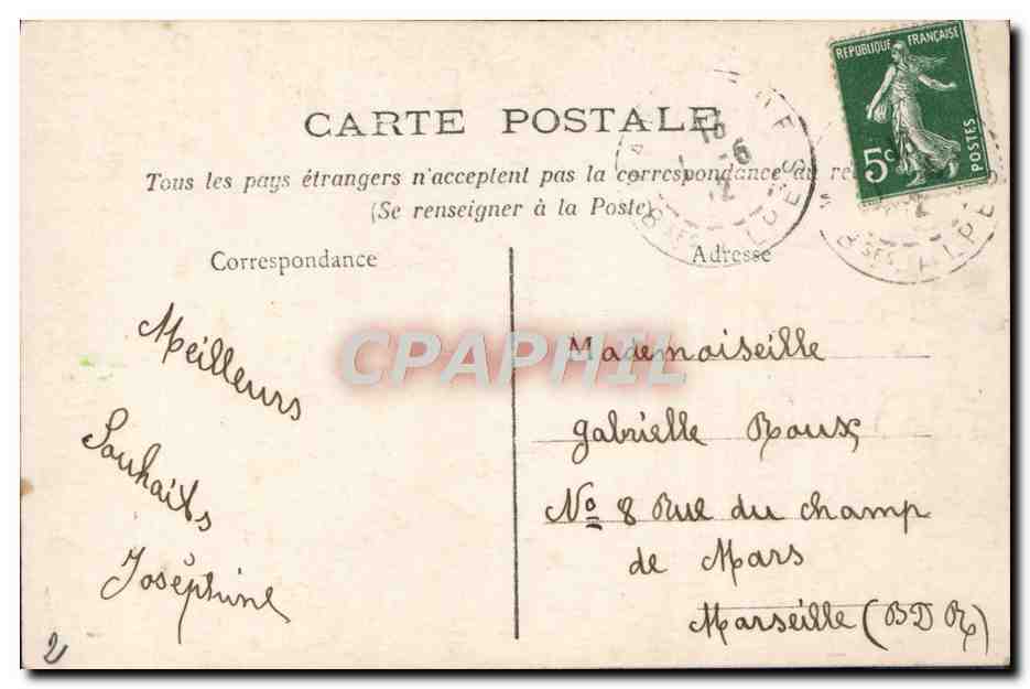 CPA Fantaisie Enfant — Rückseite
