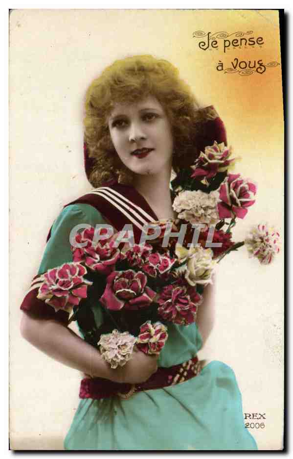 CPA Fantaisie Femme 