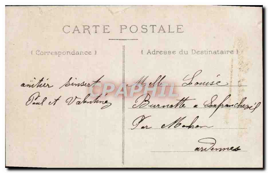 CPA Fantaisie Enfant — Verso