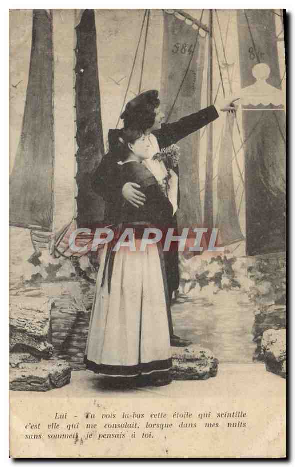 CPA Fantaisie Femme Marin