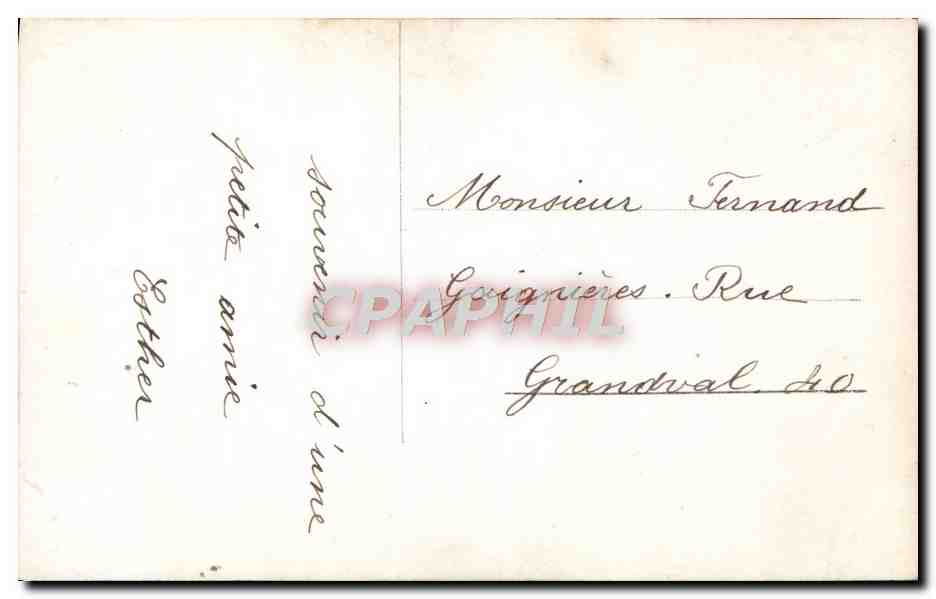 Couple en studio — photographie — éditeur inconnu, n° 203 — Verso