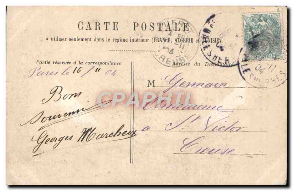 CPA Fantaisie Femme Marin — Rückseite