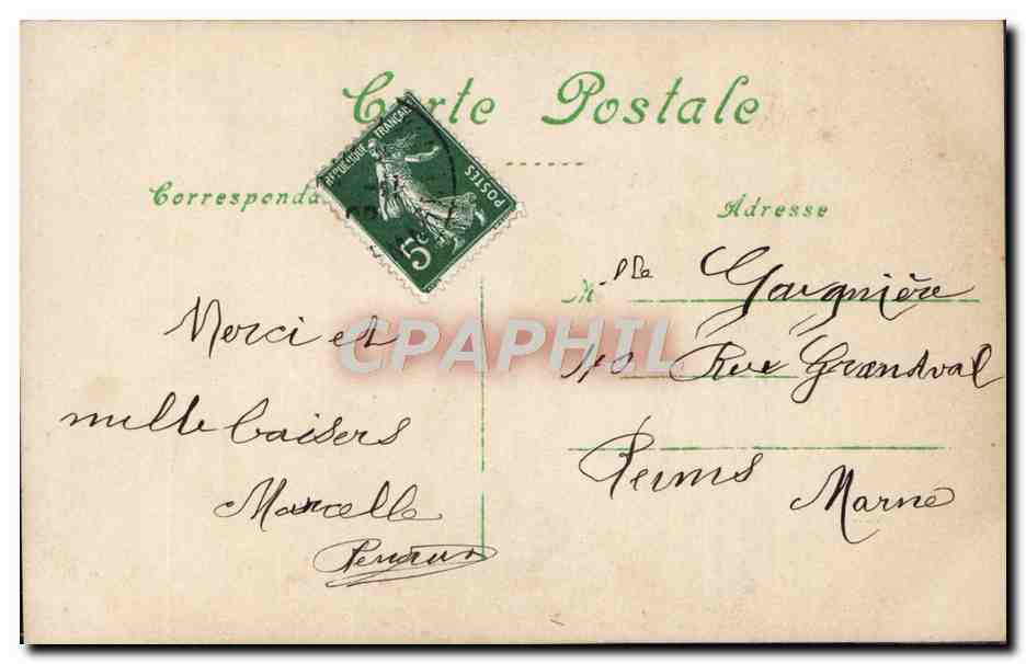 CPA Fantaisie Enfants — Rückseite