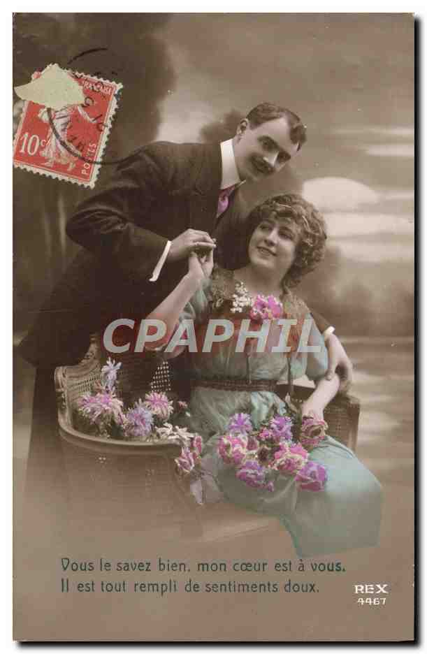 Couple amoureux — scène de studio — REX 4467