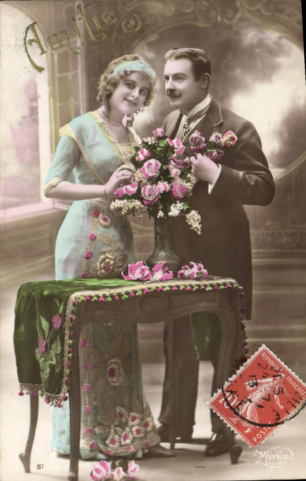 Amis et amoureux — scène de courtoisie — Myrka, n°81