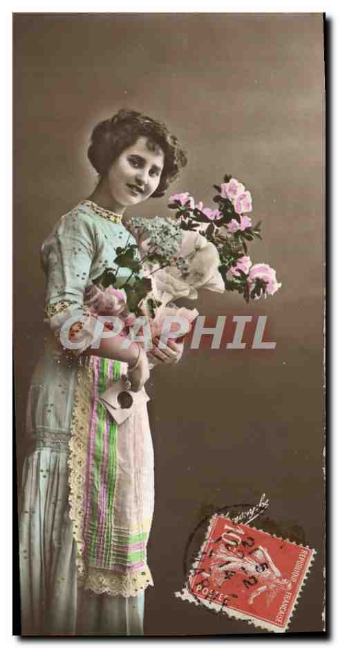 CPA Fantaisie Femme 