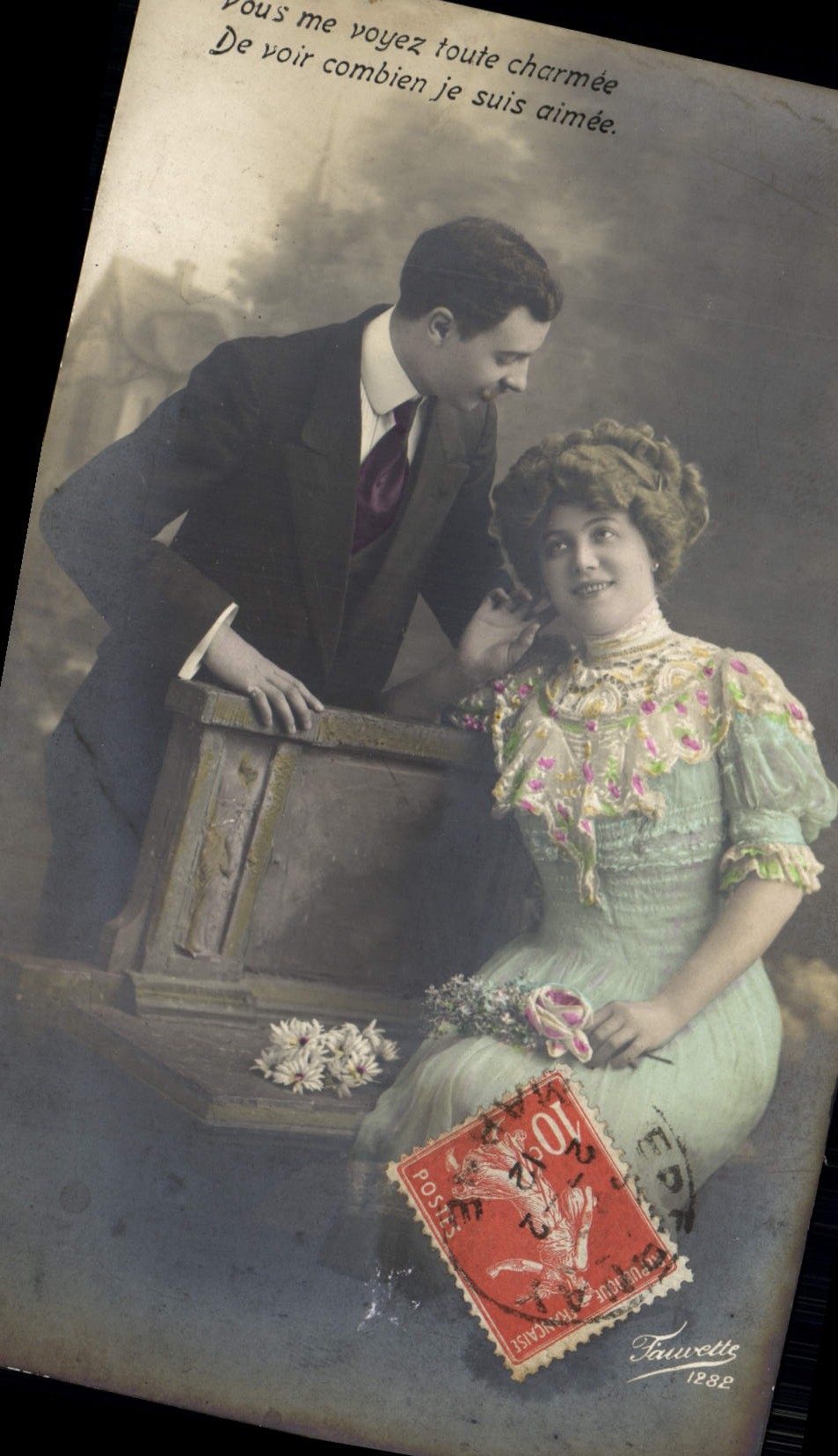 Couple amoureux — scène de studio — Tawwells, n° 1282