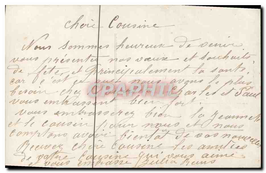 CPA Fantaisie Femme  — Verso