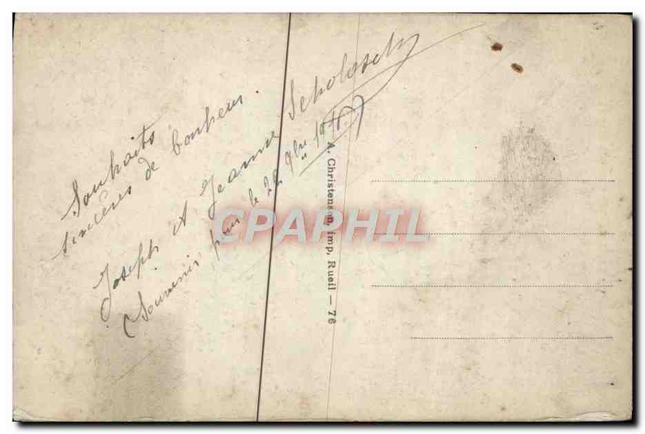 CPA Fantaisie Femme  — Back
