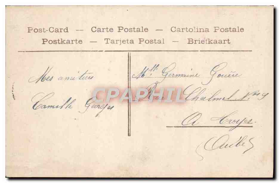 CPA Fantaisie Femme  — Rückseite