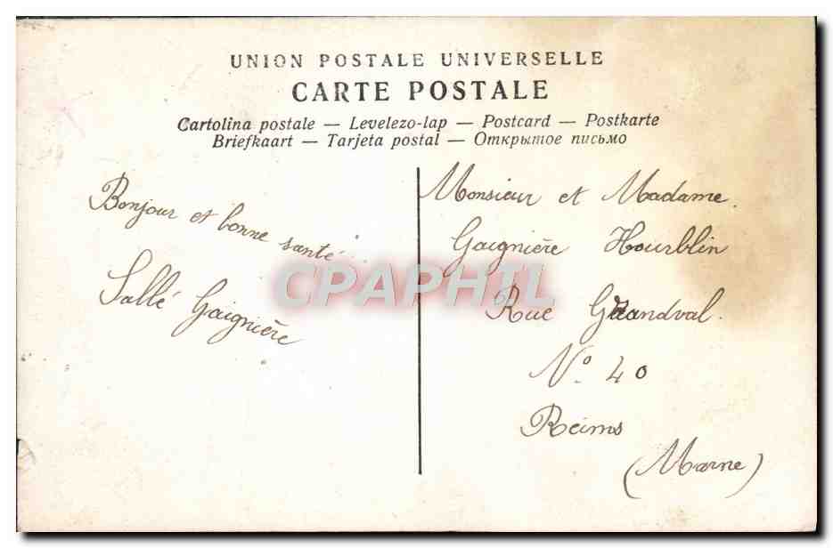 CPA Fantaisie Femme Enfant Bebe — Rückseite