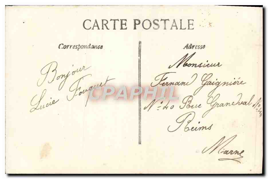 CPA Fantaisie Femme  — Verso