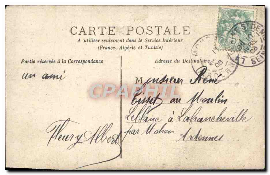 CPA Fantaisie Femme Ta peine peut se consoler  — Verso