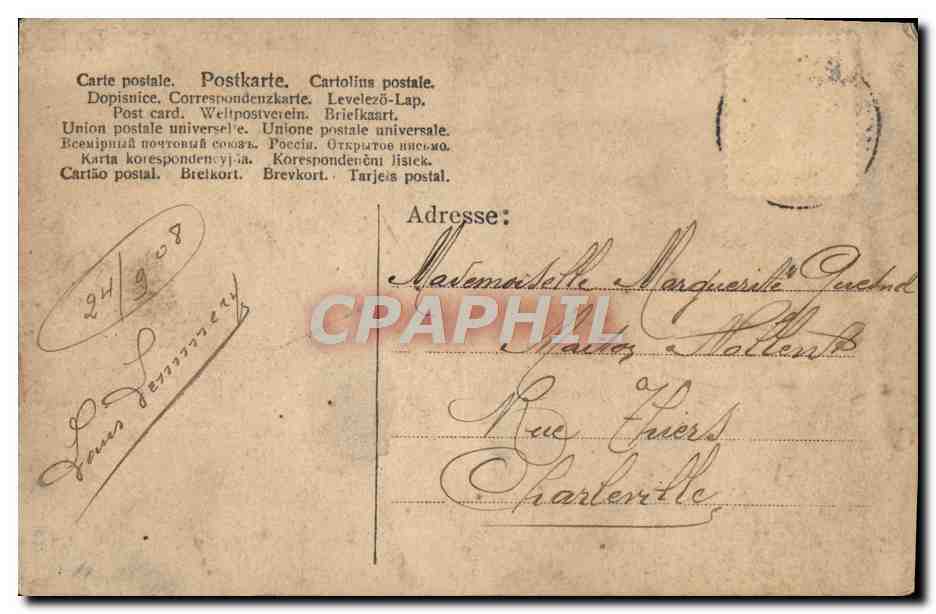 CPA Fantaisie Femme  — Verso