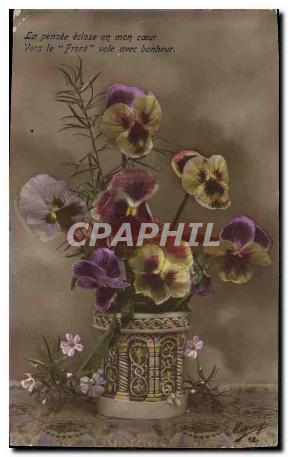 CPA Fantaisie Fleurs