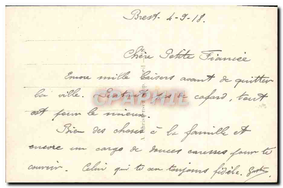 CPA Fantaisie Fleurs  — Rückseite