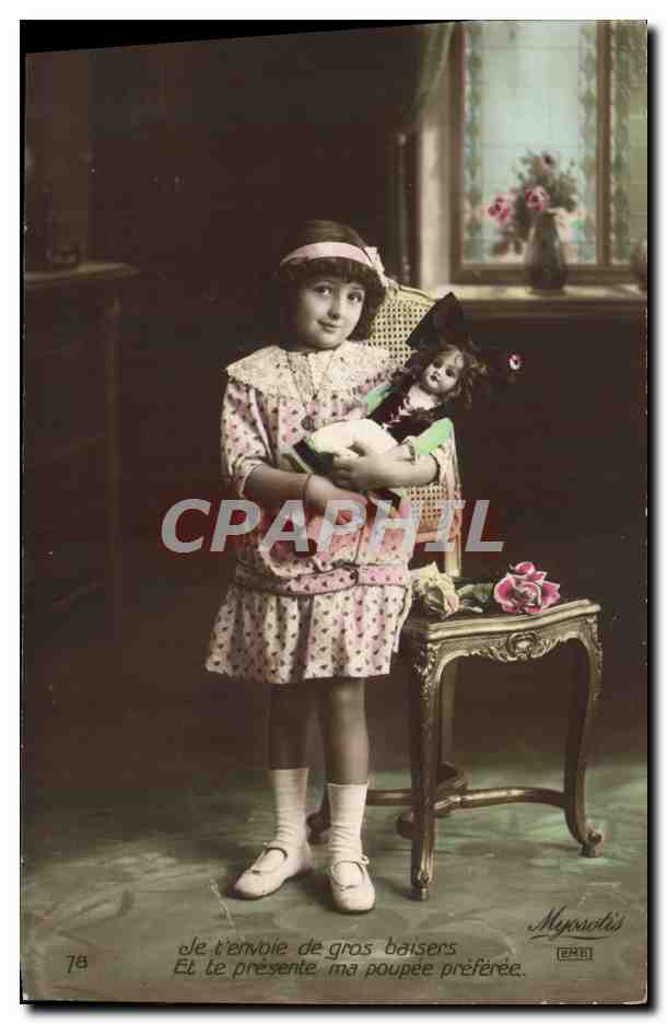 CPA Fantaisie Enfant Poupee Alsace 