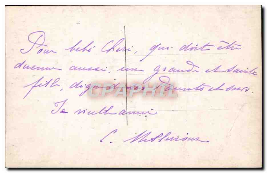 CPA Fantaisie Enfant Poupee Alsace  — Rückseite