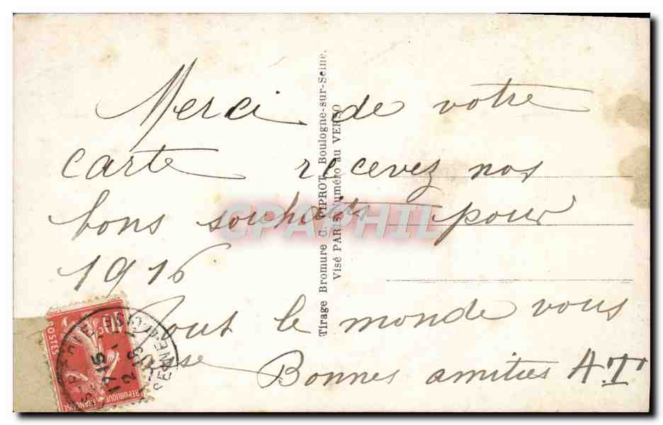 CPA Fantaisie Enfant Canon  — Rückseite