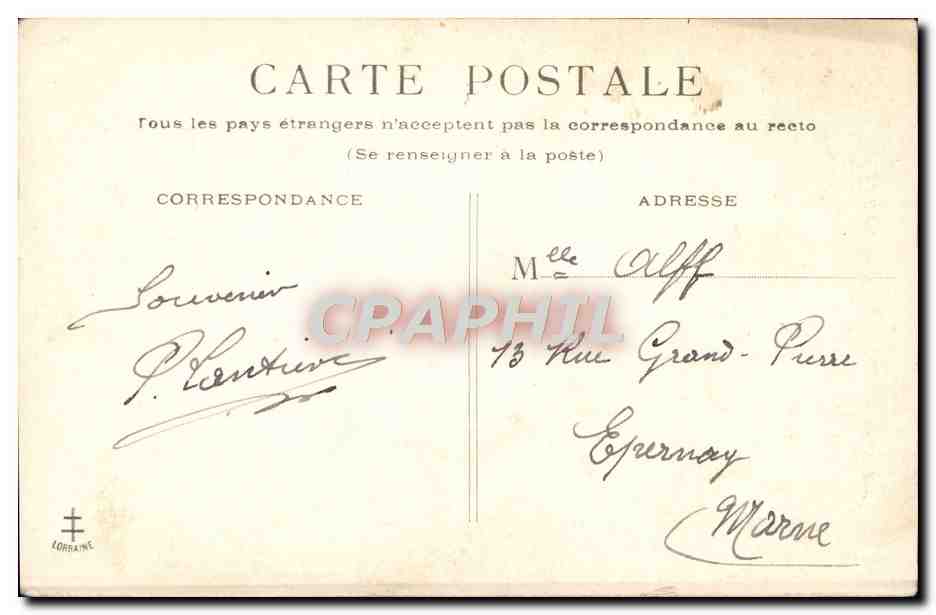 CPA Fantaisie Enfants — Rückseite