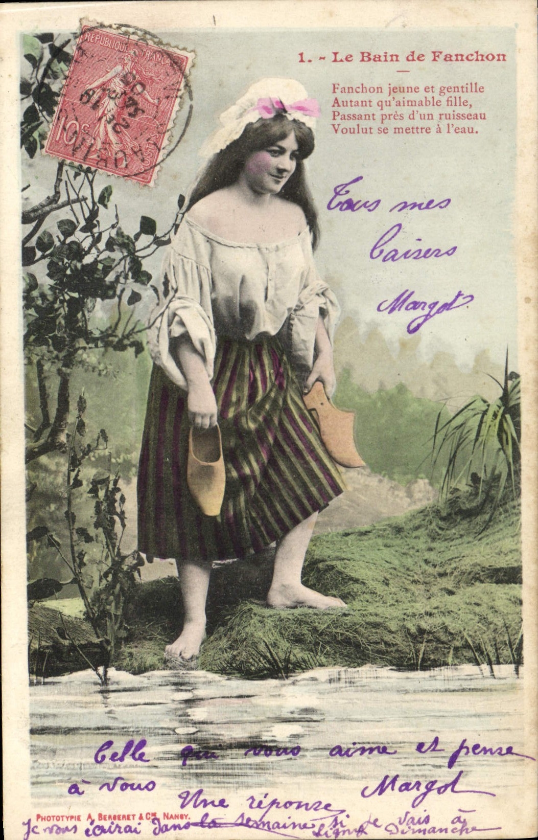 Il bagno di Fanchon — Fototipia A. Bergeret & Cie, Nancy — n°1