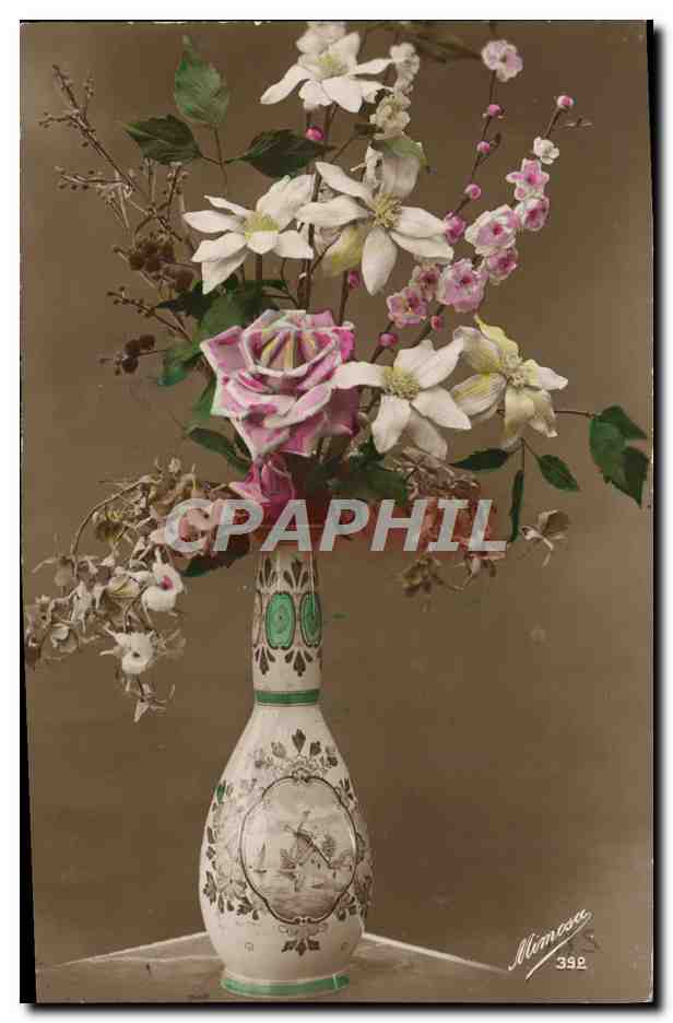 CPA Fantaisie Fleurs