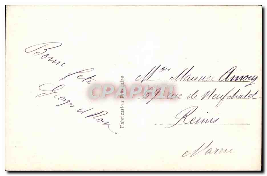 CPA Fantaisie Femme  — Verso
