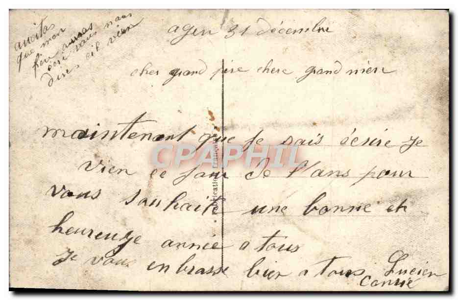 CPA Fantaisie Enfant — Rückseite