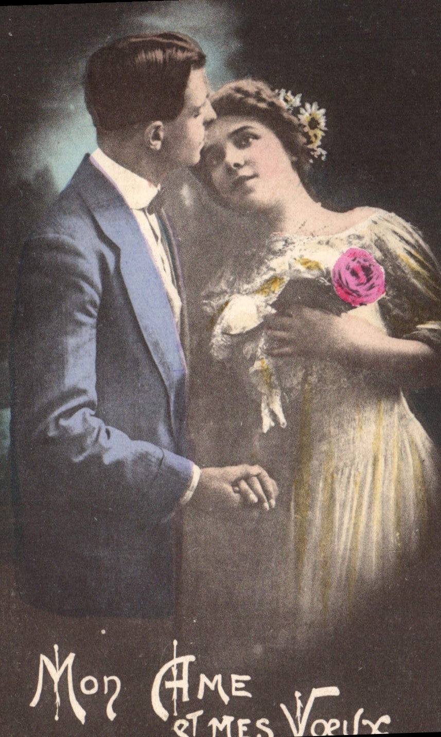 CPA Fantaisie Femme Mariage