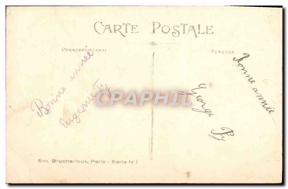 CPA Fantaisie Femme Mariage — Verso