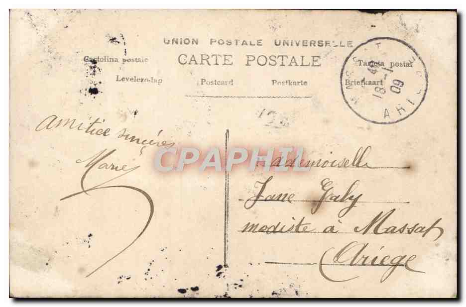 Amour — Poème romantique — H.K.C. n°3152 — Verso