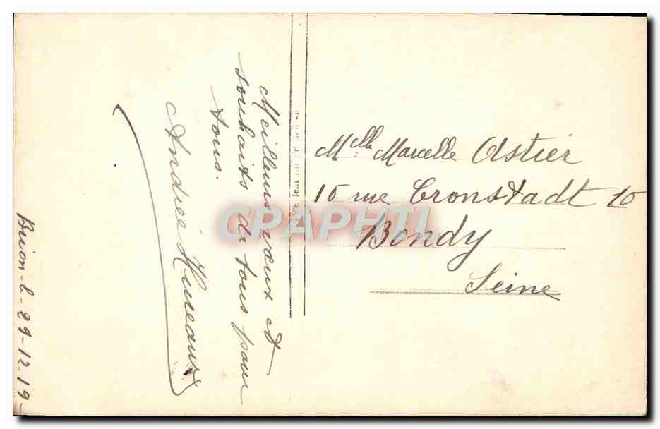 CPA Fantaisie Femme  — Verso