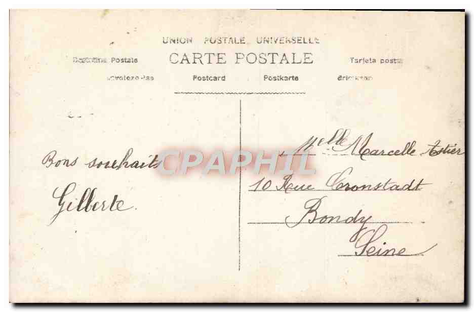 CPA Fantaisie Enfant — Verso