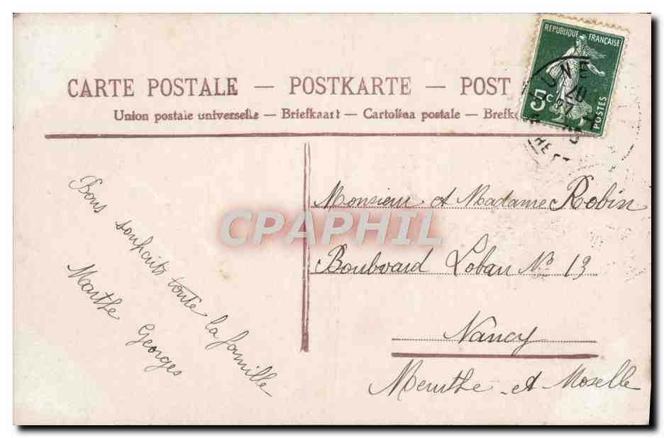 CPA Fantaisie Enfants — Verso