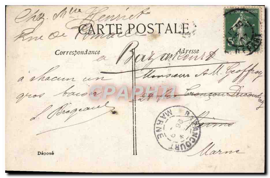CPA Fantaisie Enfant — Verso
